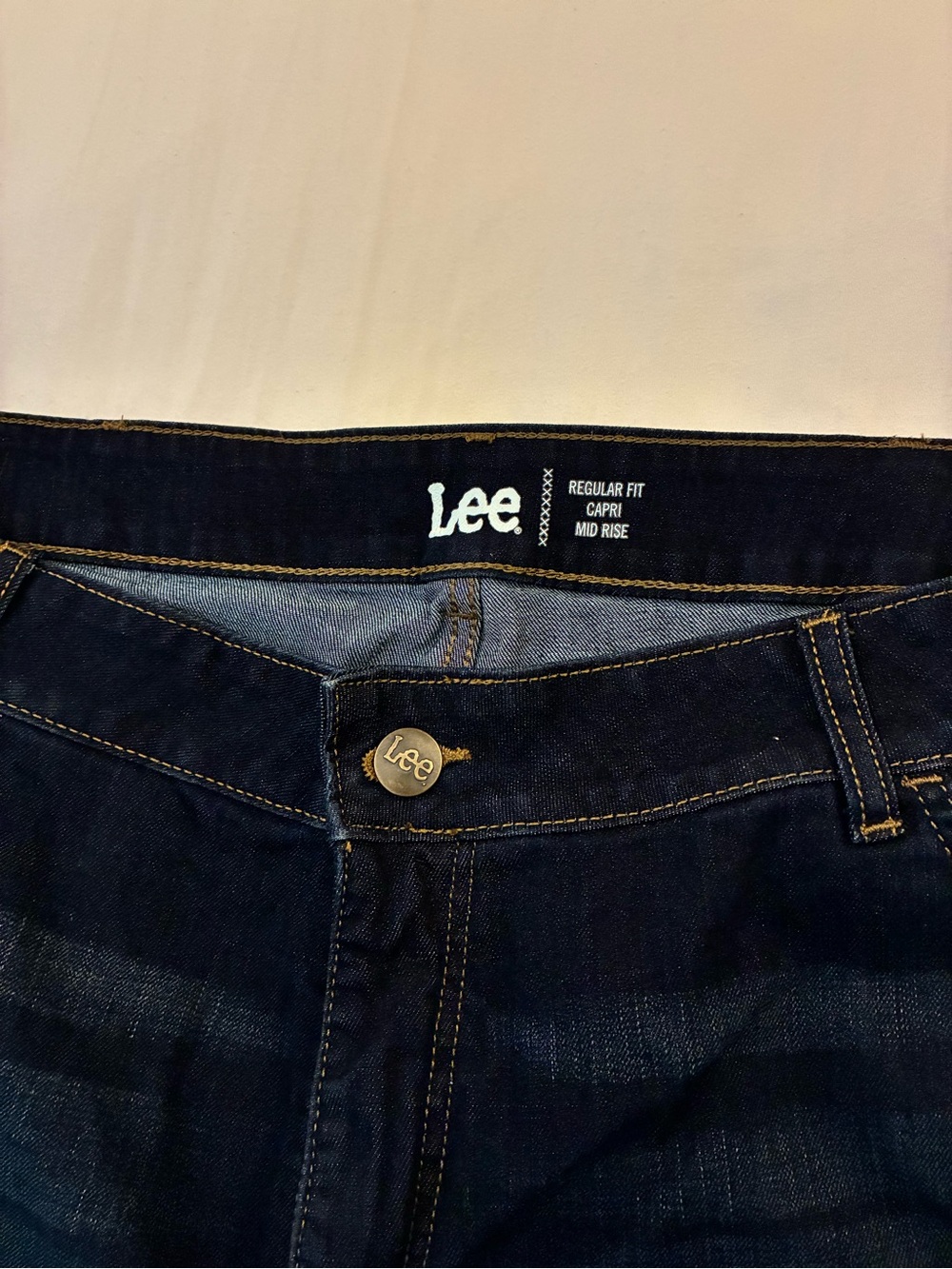 Lee Indigo Denim Capri Jeans
